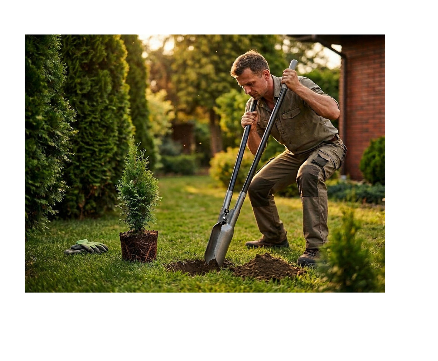Dispozitiv manual pentru plantat rasaduri Hard-Line, 145 cm, Geko G66555