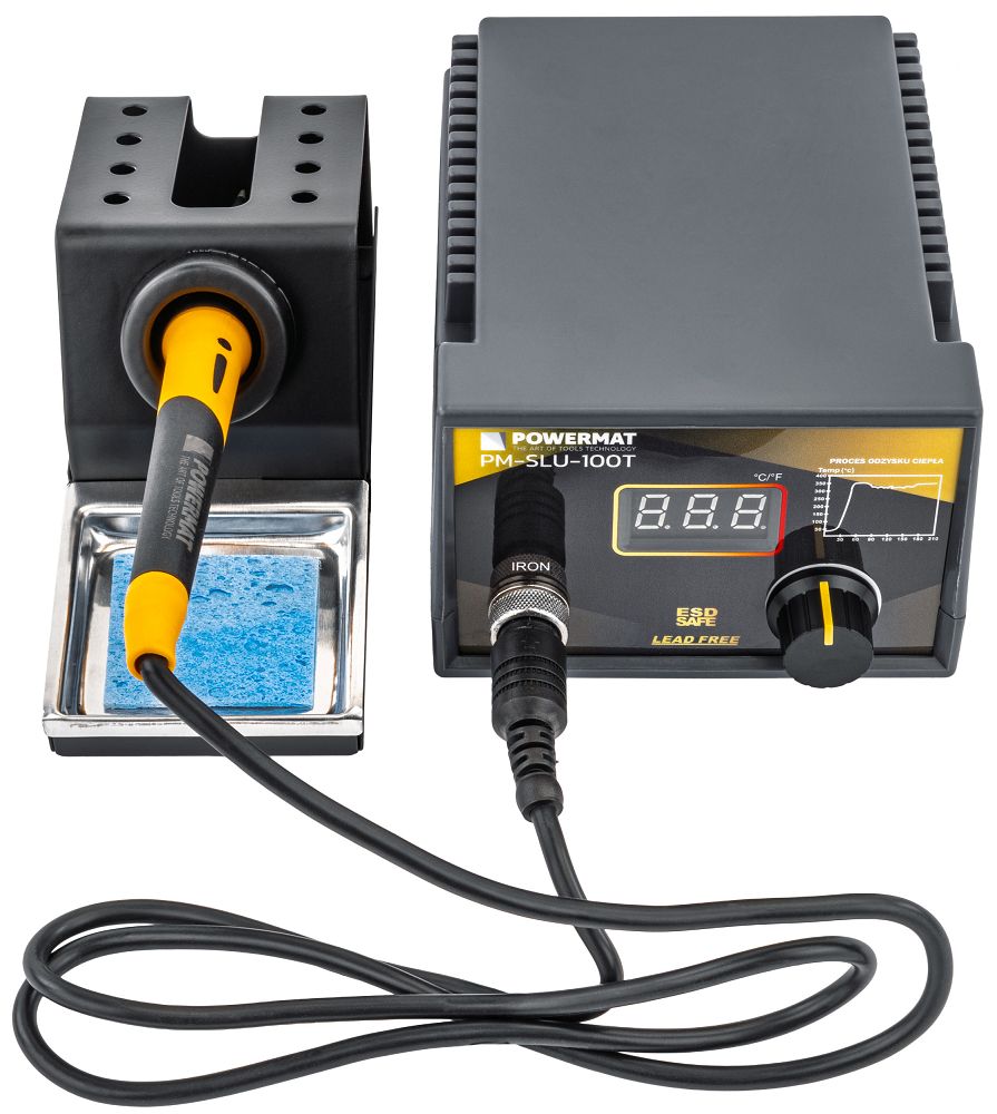 Statie de lipit cu temperatura reglabila PM-SLU-100T, 100 W, Powermat PM1393
