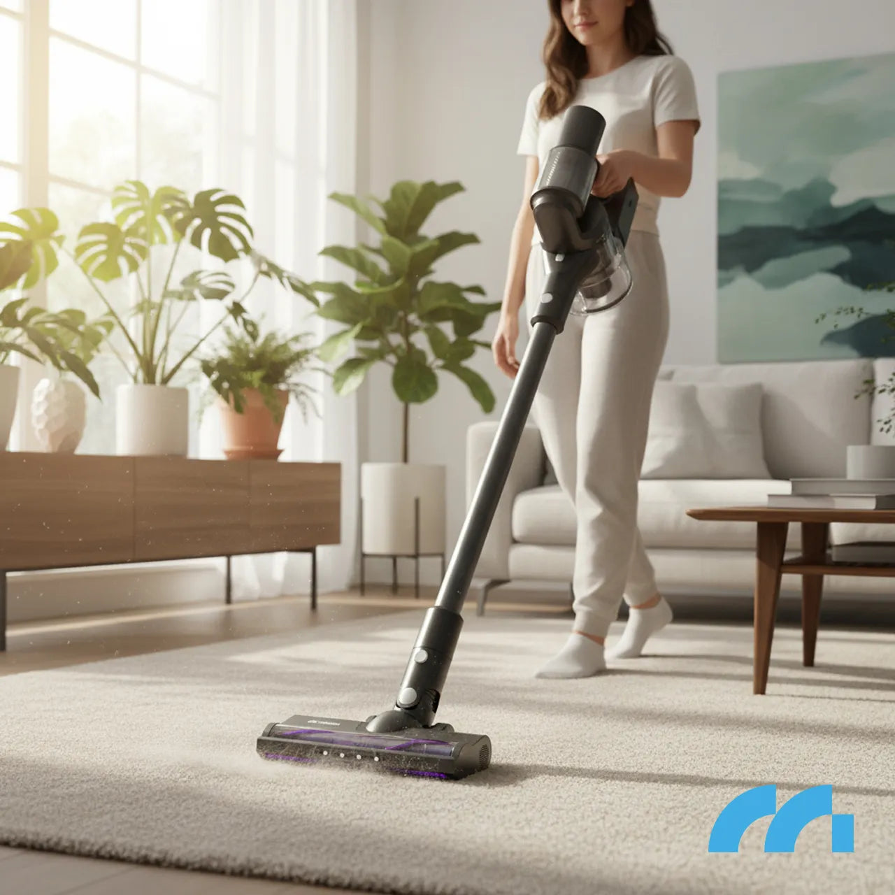 Aspirator vertical fara sac cu accesorii 3 in 1, perie electrica cu LED, 250 W, MalTec 113544