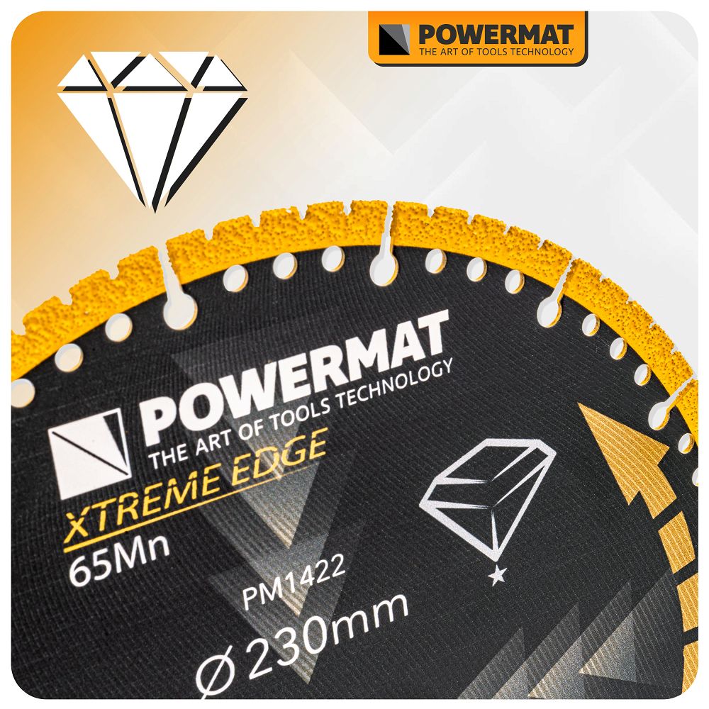 Disc diamantat universal PM-TDCS-2301T, 230 mm, Powermat PM1422
