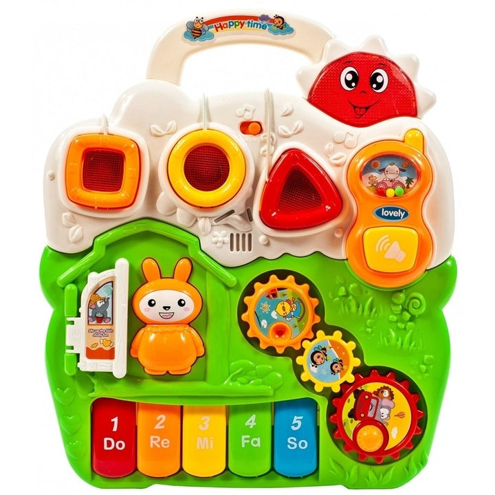 Antepremergator 3 in 1 interactiv cu pian, verde, MalPlay 107374