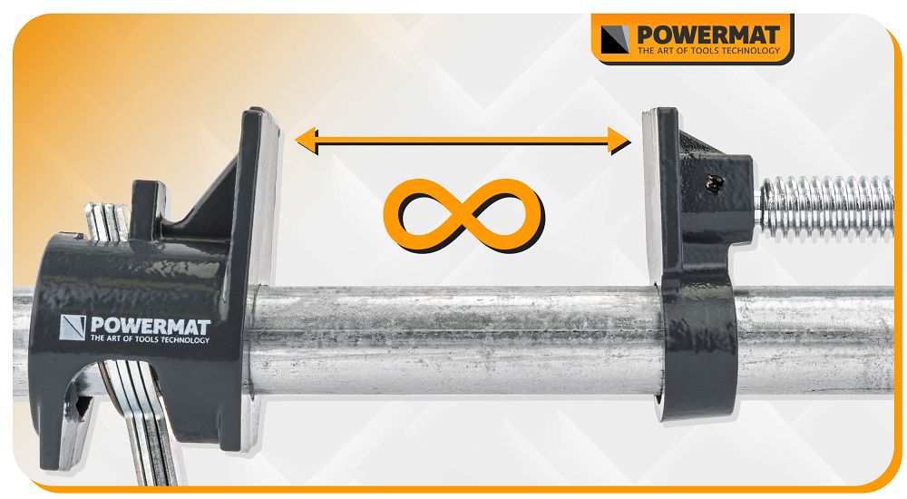 Set cleme de tamplarie PM-SSR-50TN, 4 bucati, Powermat PM1389