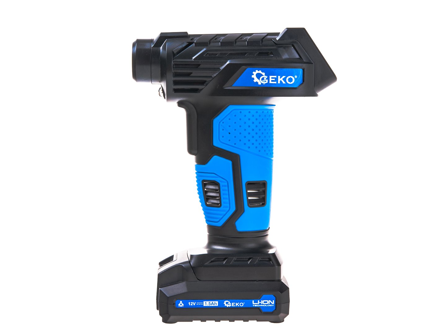 Compresor auto fara fir, 12 V, afisaj LCD, 0.2-10.3 bar, Geko G80649