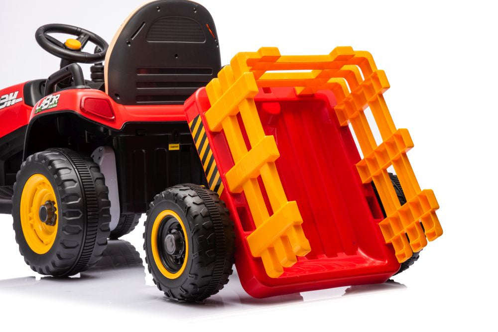 Tractoras electric cu baterie BBH-030, rosu, Lean 19779