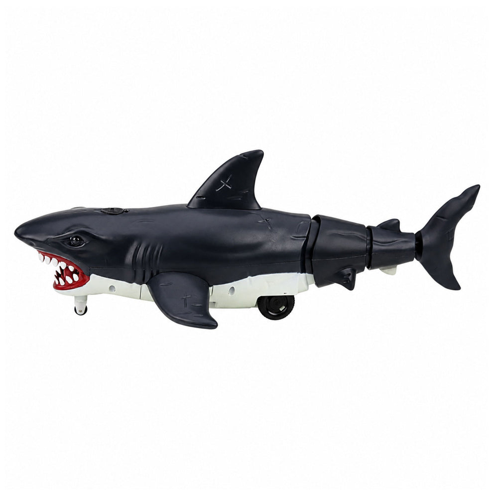 Rechin cu telecomanda RC Shark, coada miscatoare, efecte sonore, negru, Lean 31144