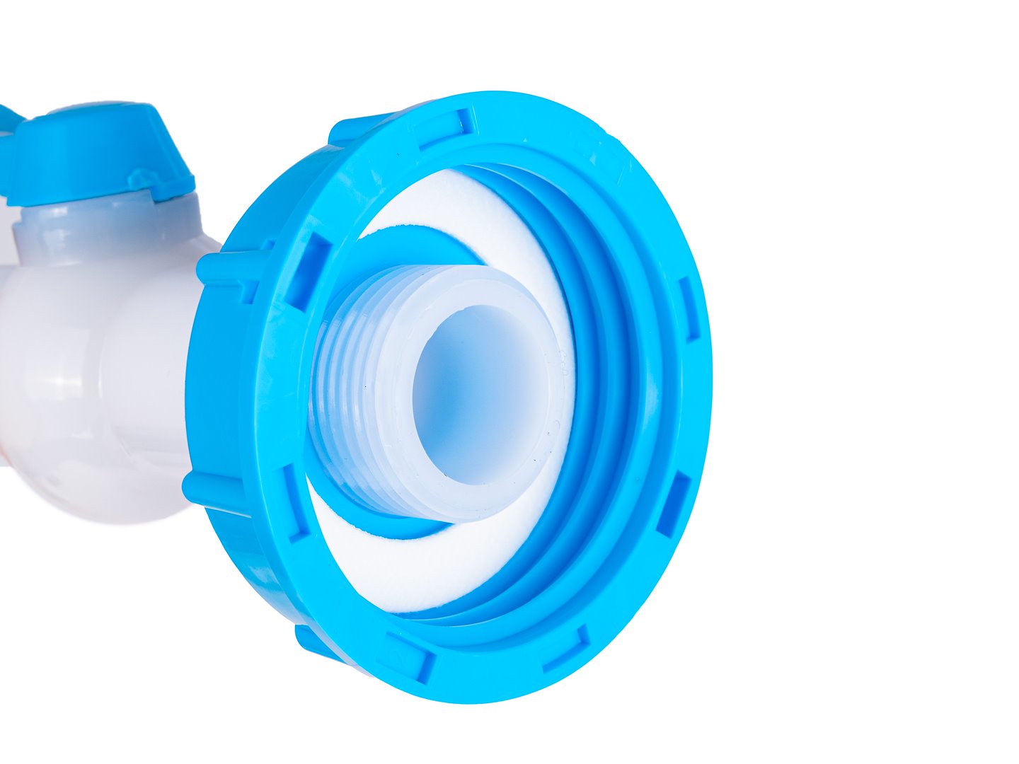 Set robinet IBC S60 x 6 pentru furtun 32 mm 45°, Geko G70204