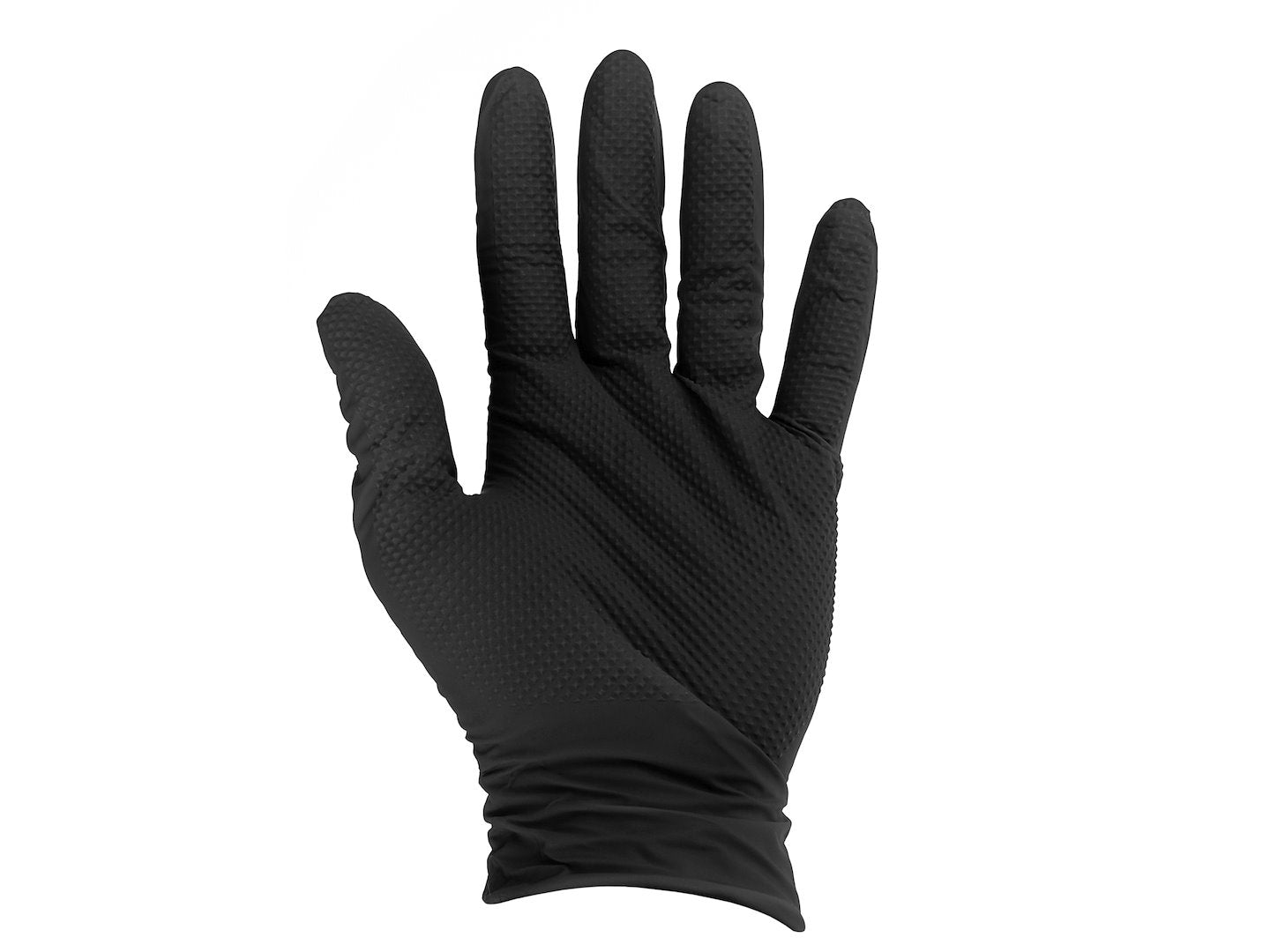 Manusi de protectie din nitril Solid Grip, negru, marimea XL, 50 bucati, Geko G75200-XL