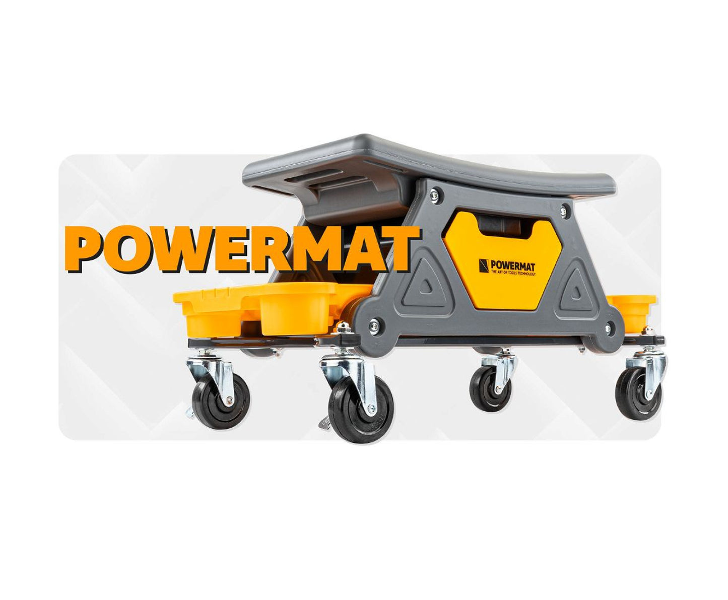 Scaun pentru atelier PM-SWA-200T, 46 × 25,5 cm, Powermat PM1454