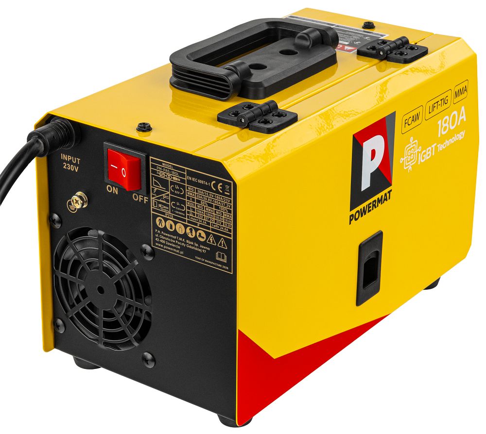 Aparat de sudura tip invertor MIG / MAG PM-PAS-180L, 180 A, Powermat PM1545