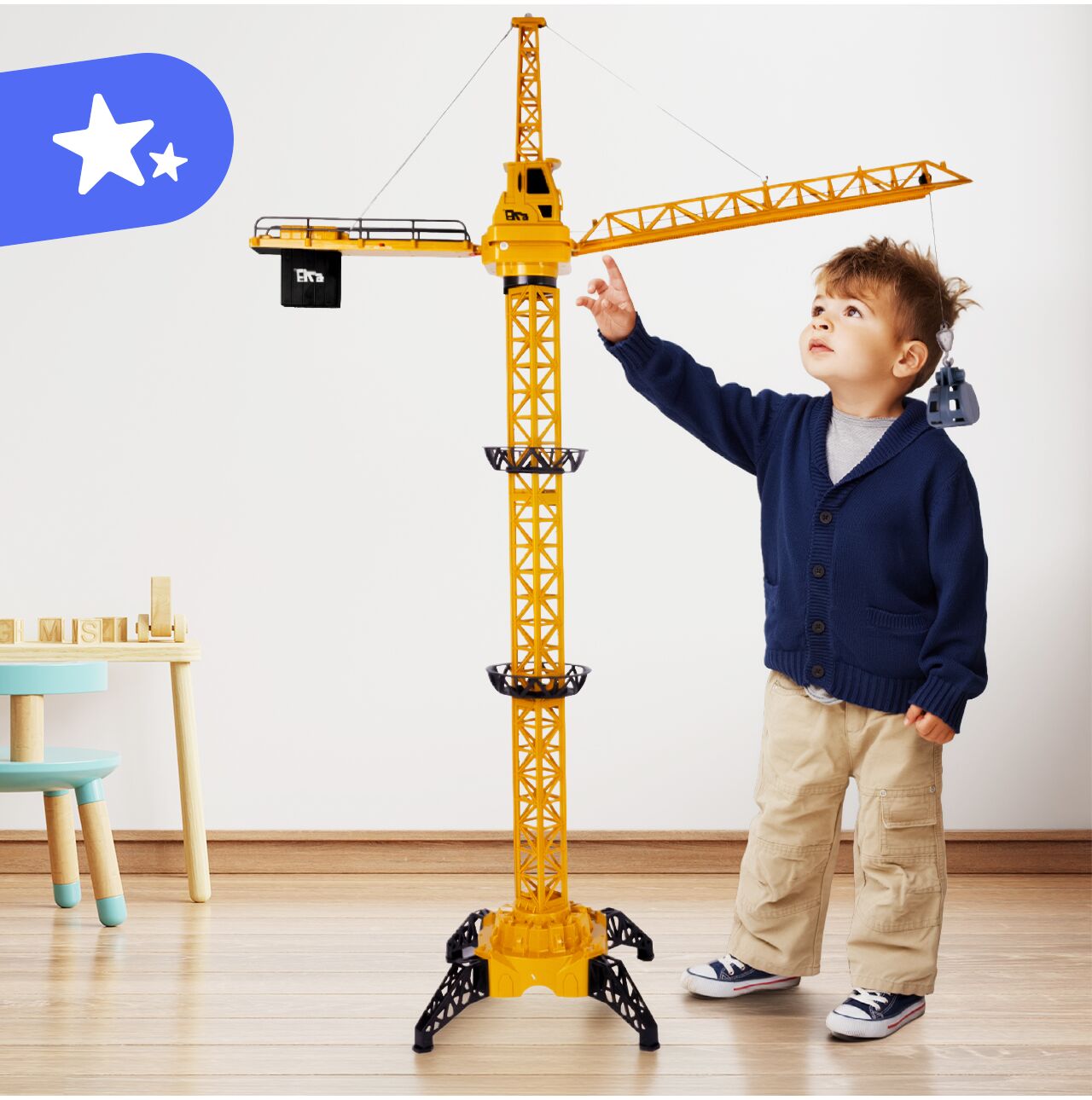 Macara gicantica cu telecomanda RC USB, 128 cm, MalPlay 113722