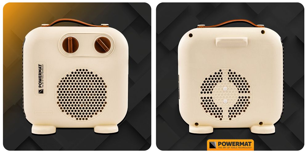 Aeroterma electrica PM-TWE-2000D, 2000 W, Powermat PM1397