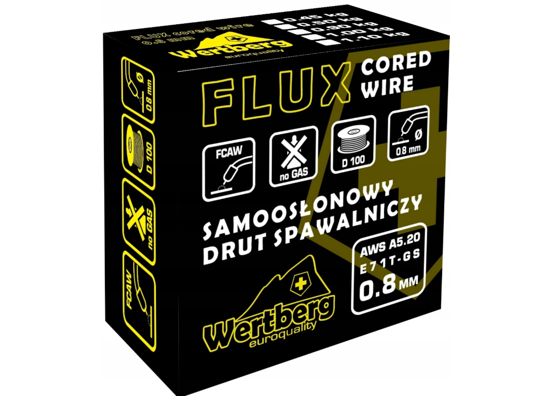 Sarma de sudura FLUX Wertberg, 0.8 mm, 1 kg, Harder HD0134