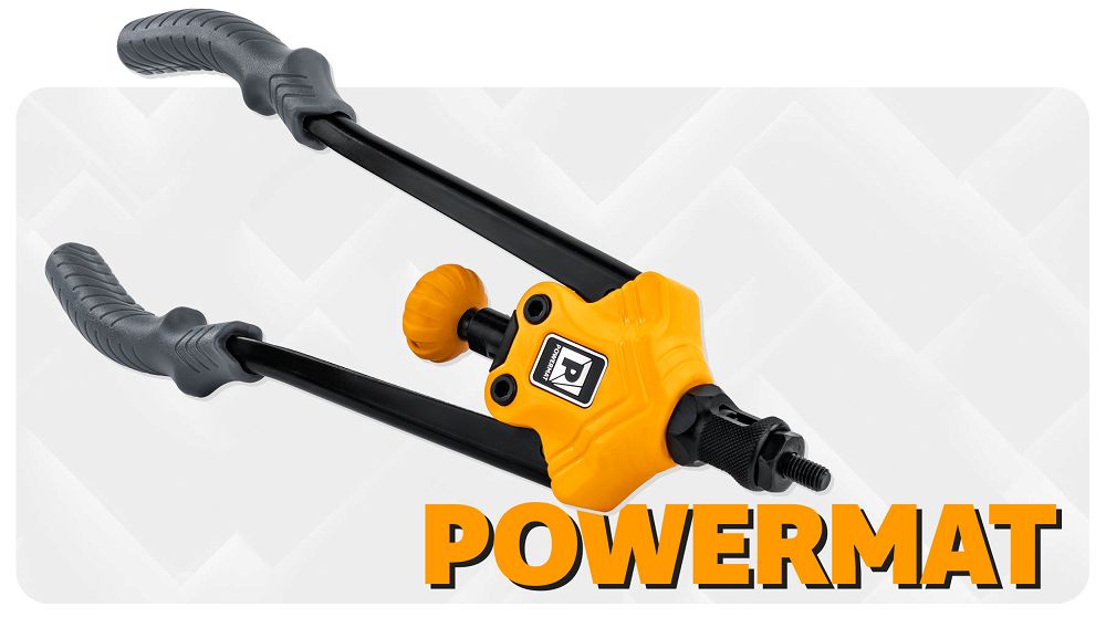 Cleste pentru pop-nituri PM-NIR-360T, 360 mm, M3-M12, Powermat PM1447