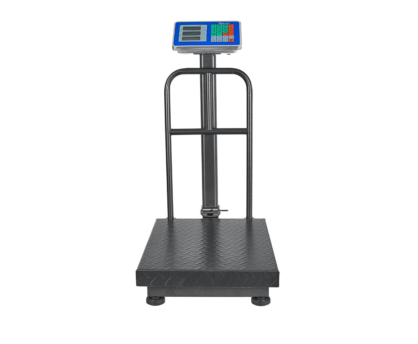 Cantar comercial cu platforma, afisaj LCD, capacitate maxima 300 kg, Geko G71165