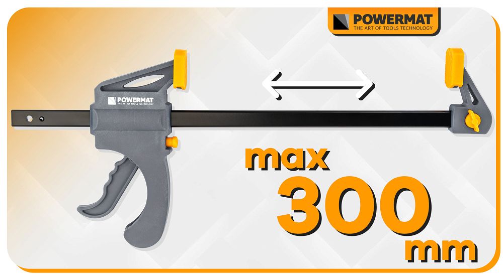 Clema de tamplarie PM-SSD-12T, 300 x 60 mm, Powermat PM1432