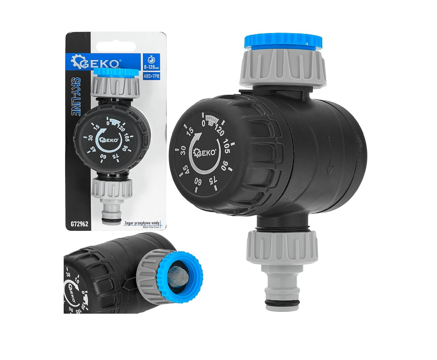 Regulator mecanic debit de apa Sky-Line, 0-120 min, Geko G72962