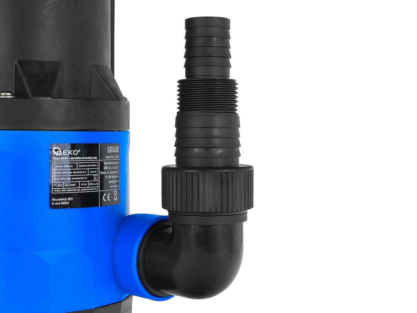 Mini pompa submersibila cu tocator pentru apa murdara, 400 W, Geko G81458