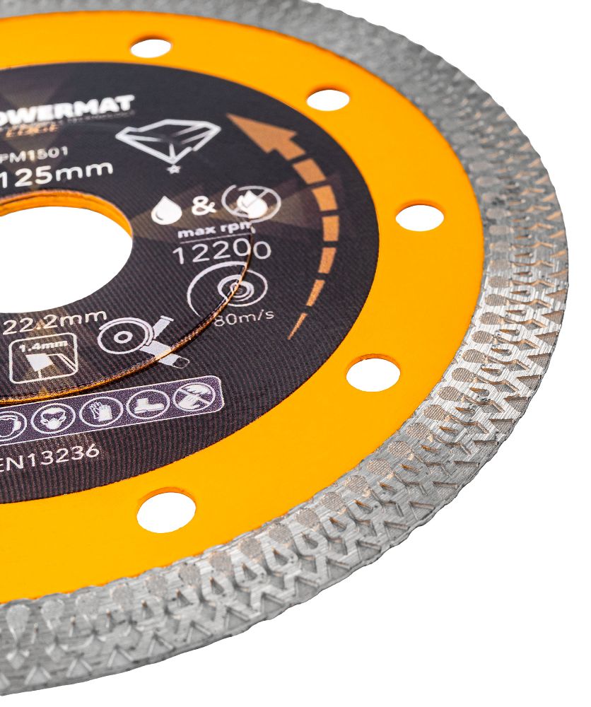 Disc diamantat pentru beton PM-TDCS-1257T, 125 mm, Powermat PM1501