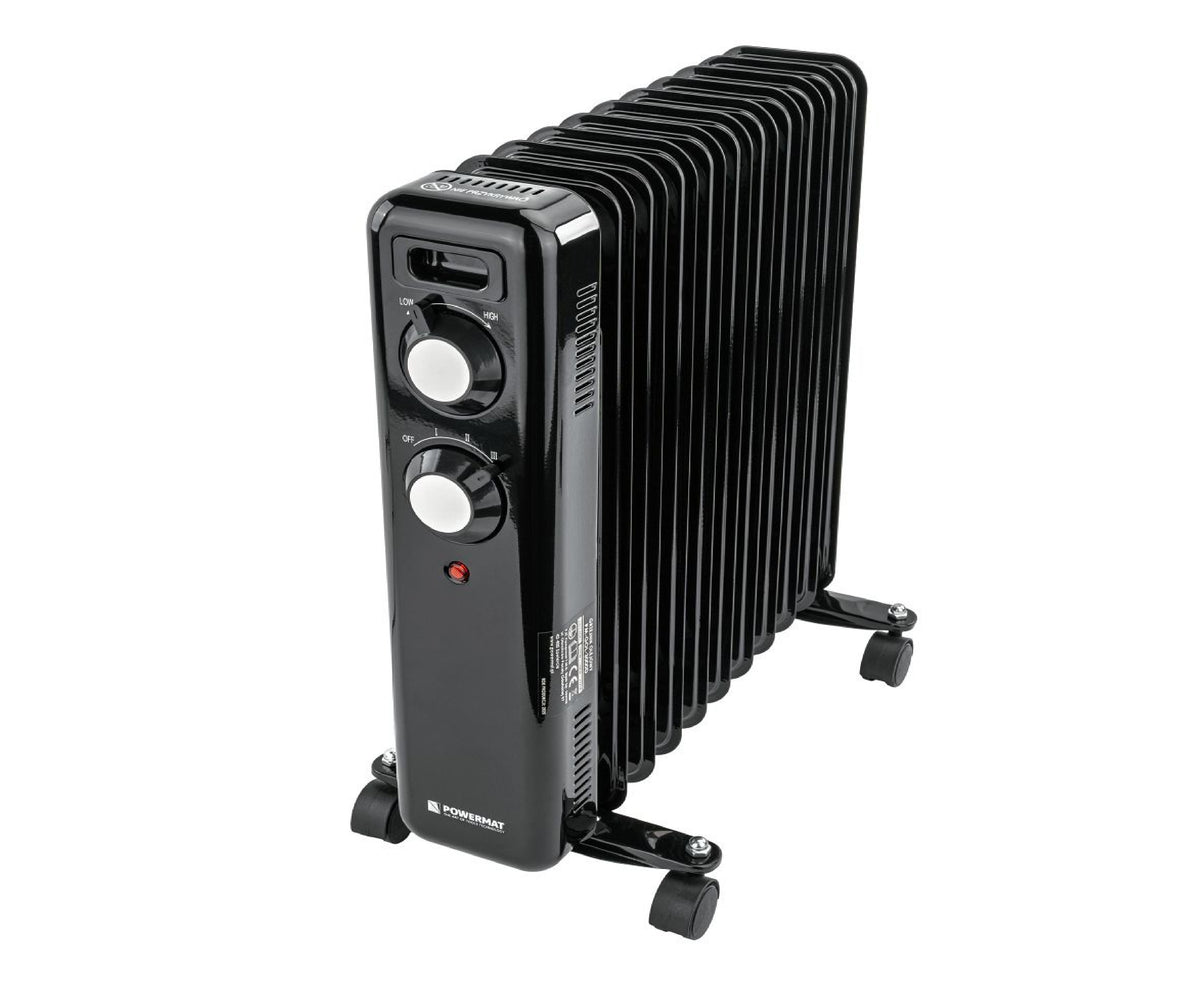 Radiator cu ulei PM-GOL-3000D, 2500 W, 11 elementi, termostat reglabil, Powermat PM1399