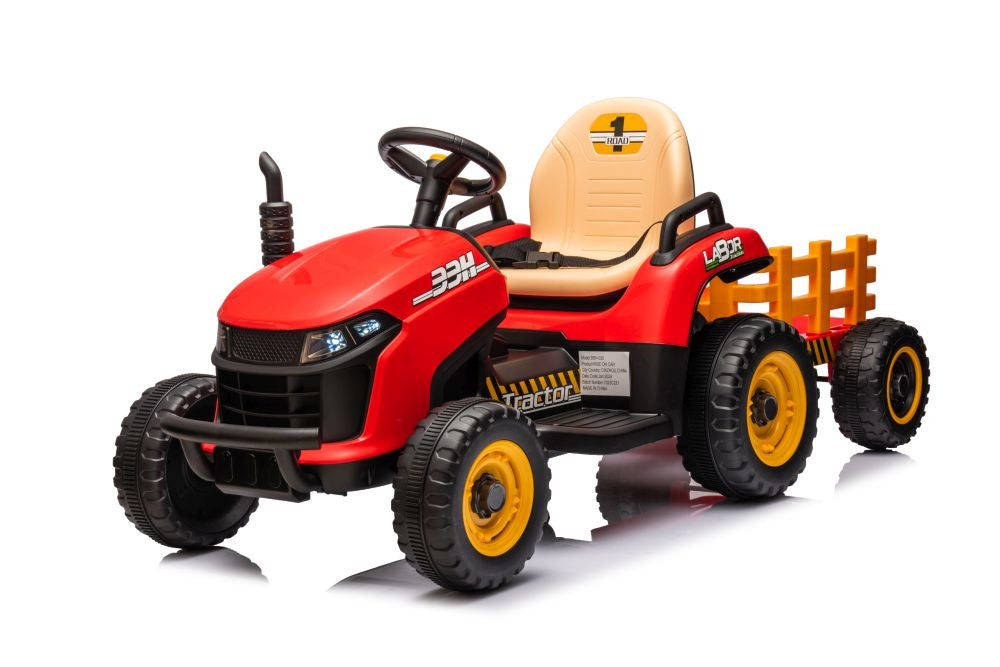 Tractoras electric cu baterie BBH-030, rosu, Lean 19779