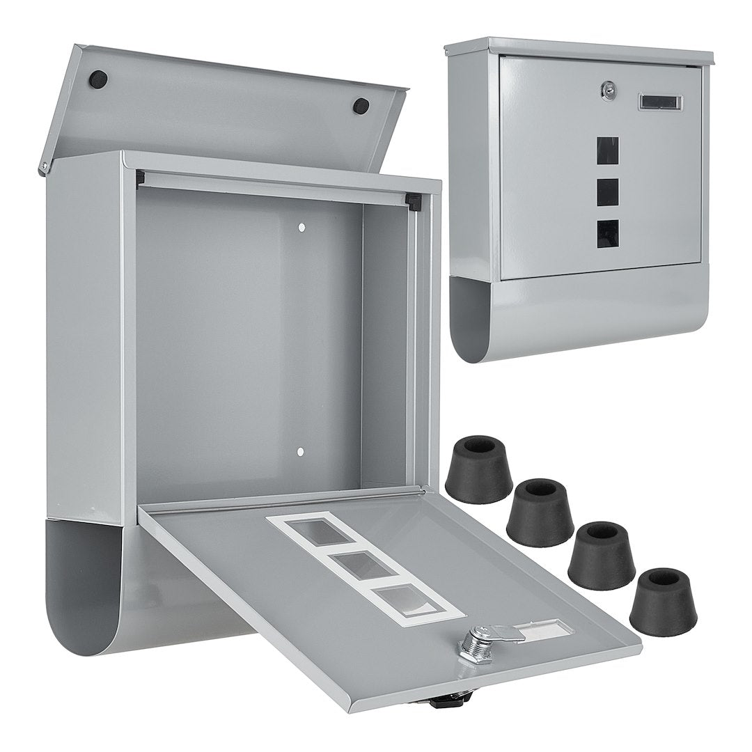 Cutie postala, 34 x 30.7 x 10 cm, gri, Geko G10924