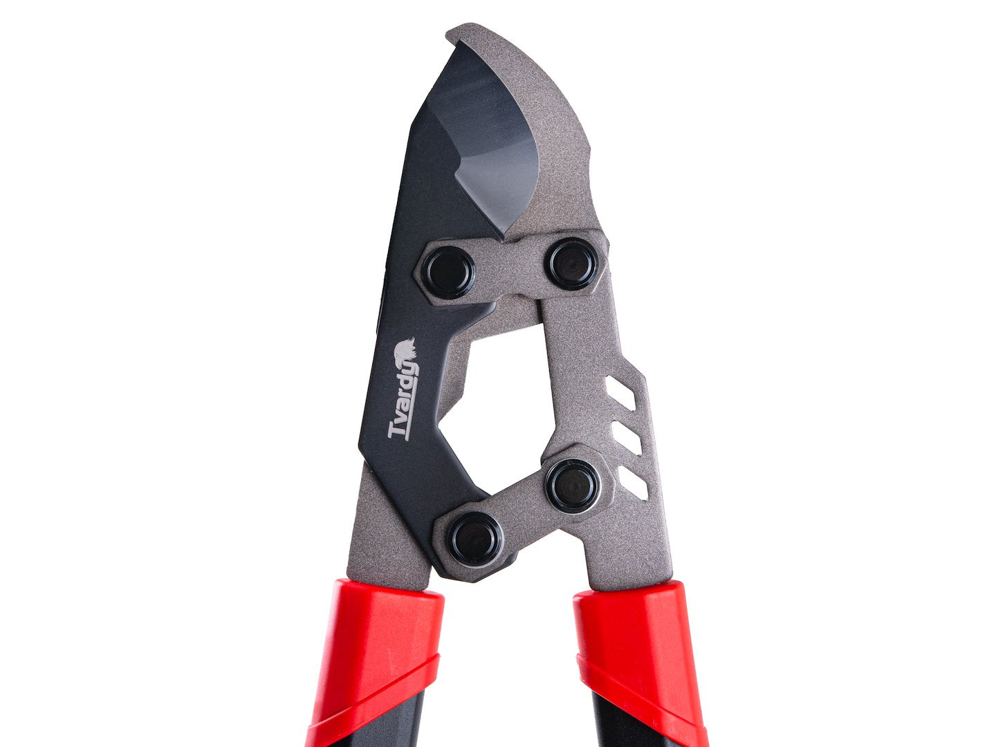 Foarfeca de gradina cu lama transversala si angrenaj, 790 mm, 65 Mn, PTFE, Tvardy T07417