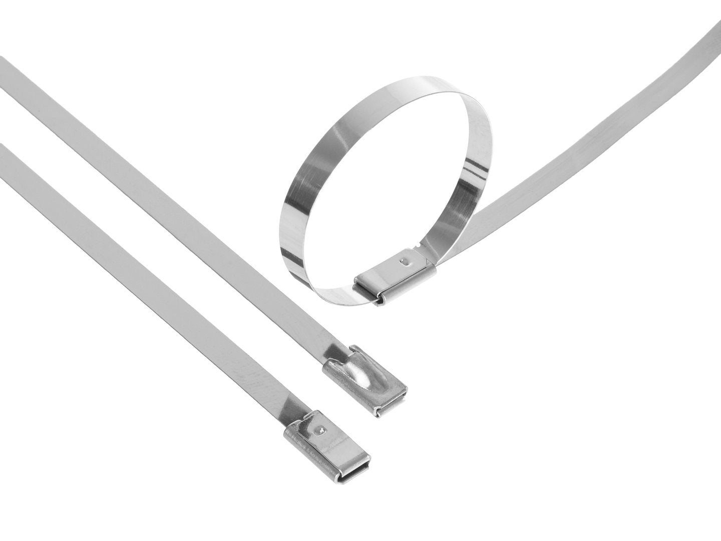 Set cleme din inox, 4,6x350mm, 100 bucati, Geko G17254