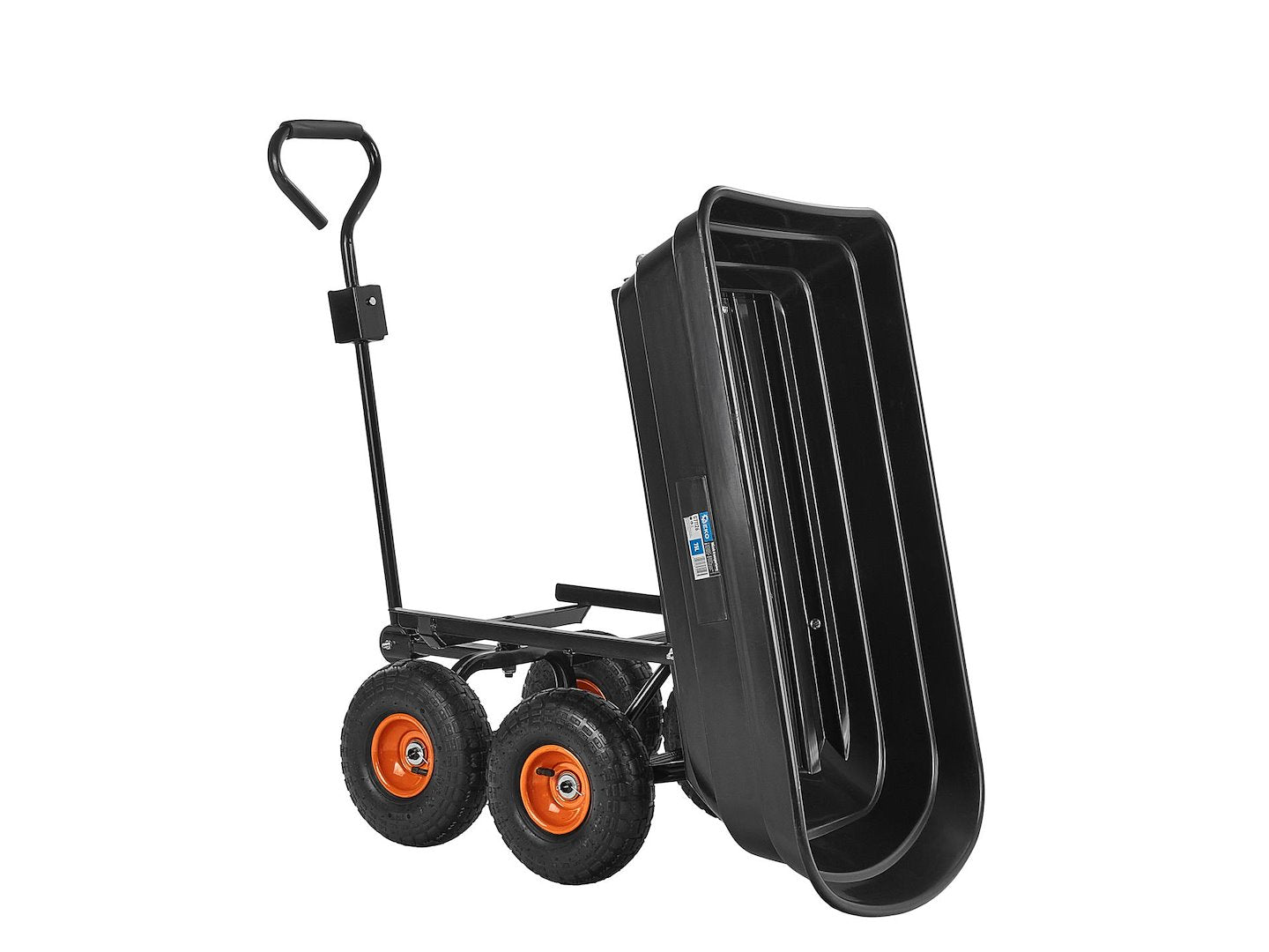 Carucior de transport pentru gradina, 75 l, Geko G71126