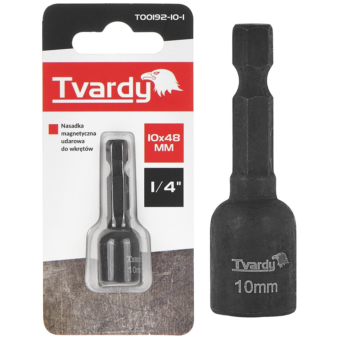 Adaptor biti de impact, 10 mm x 48 mm, Tvardy T00192-10-1