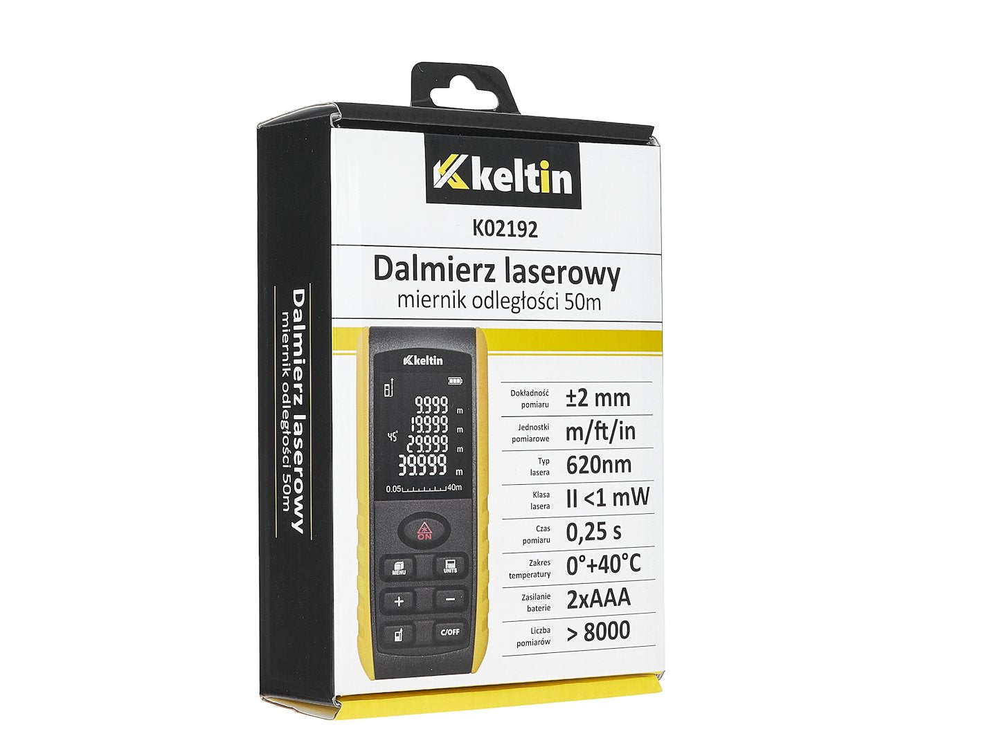 Telemetru laser, distanta maxima 60 m, Keltin K02192