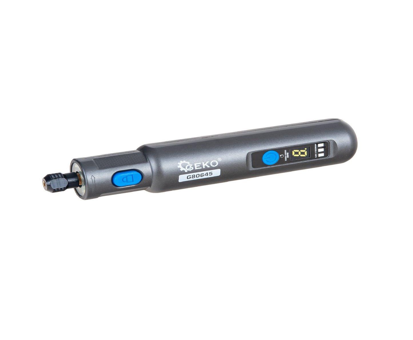 Mini polizor drept cu acumulator si accesorii, functie de control al vitezei, 3.6 V, Geko G80645