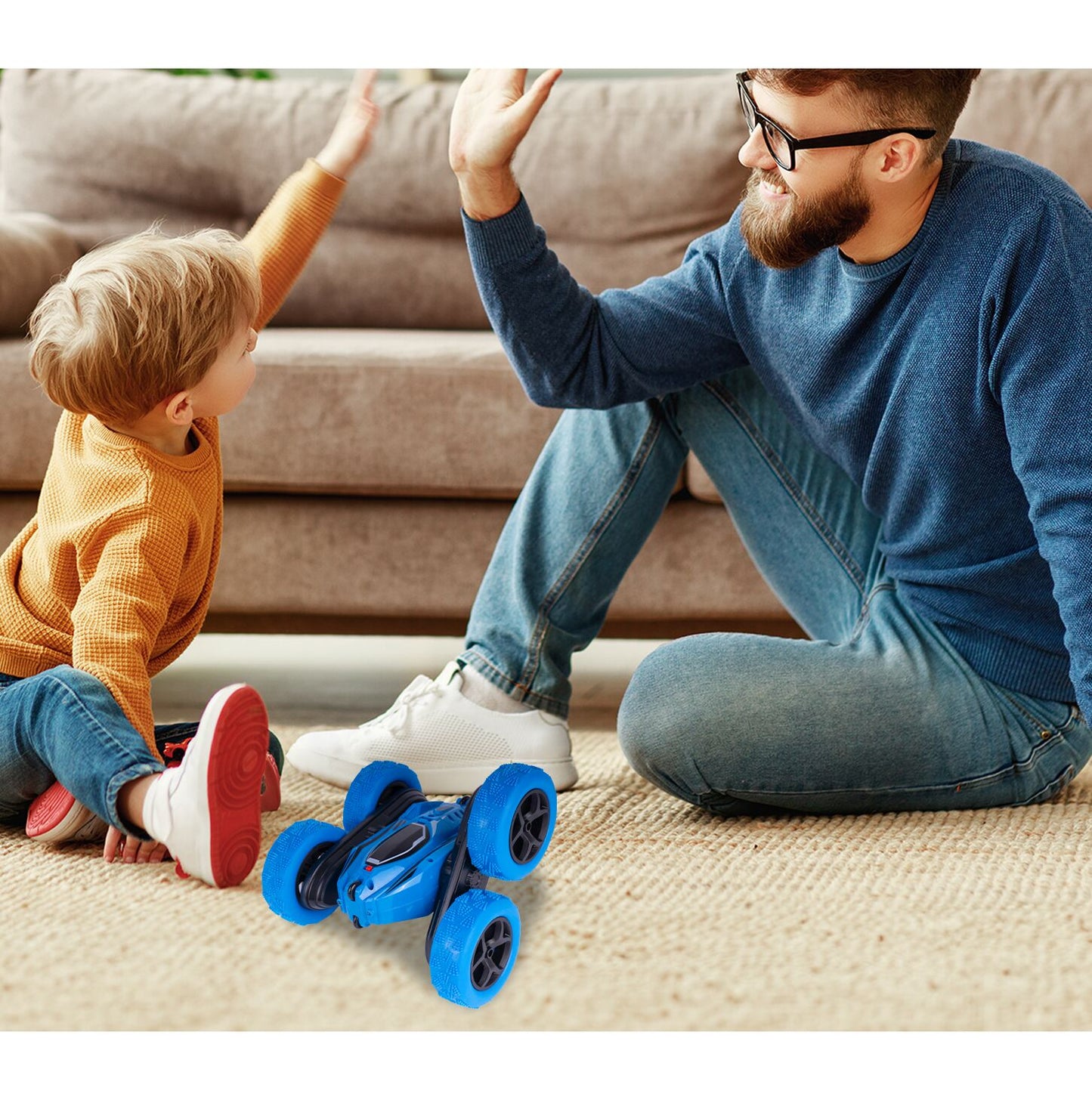 Masinuta Twister 360 LED cu telecomanda, MalPlay 111676