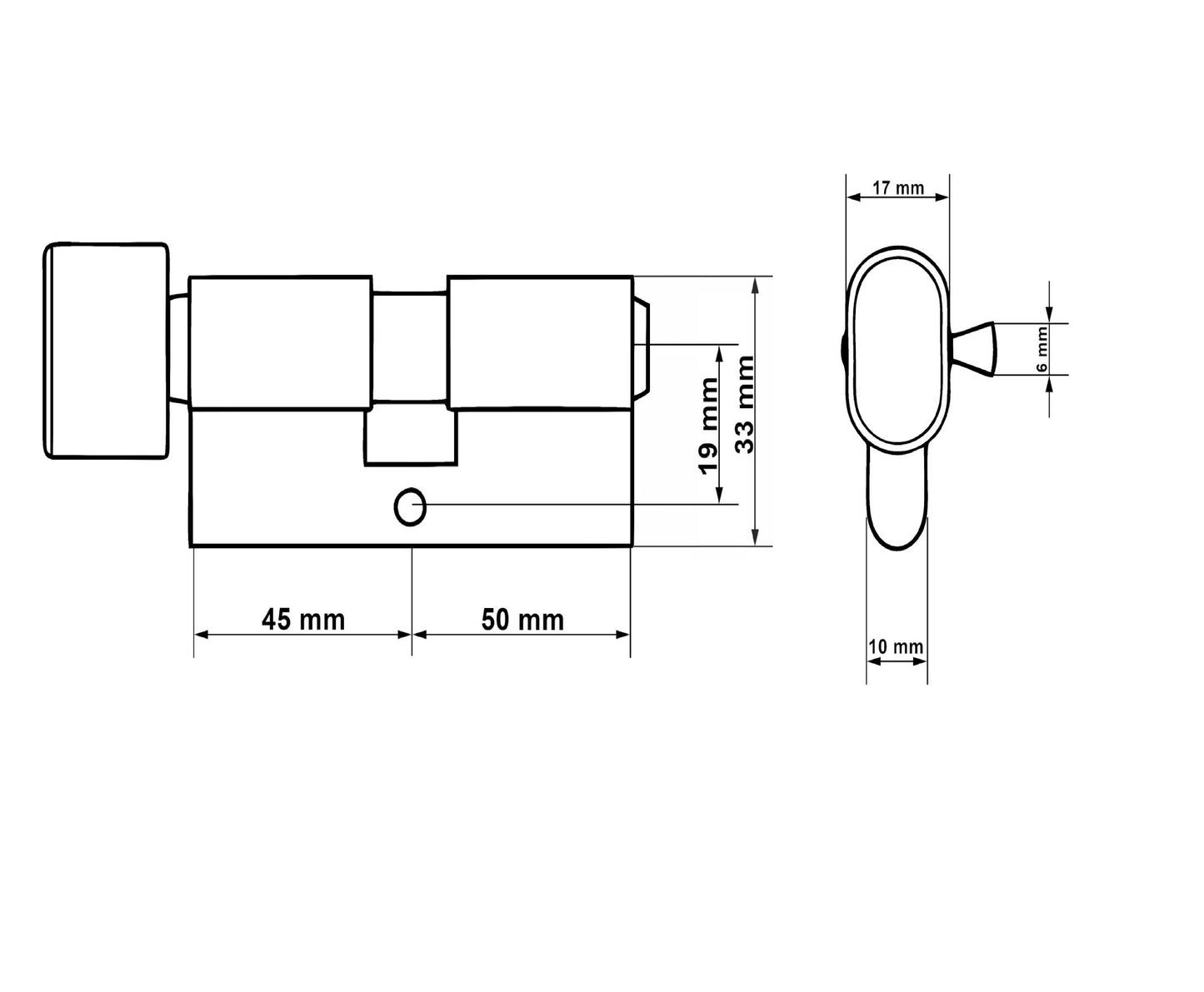 Butuc aluminiu, 45g/50, Keltin K02659