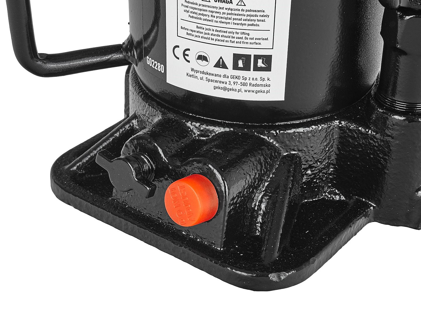 Cric hidraulic cu profil jos, 4 T, Geko G02280