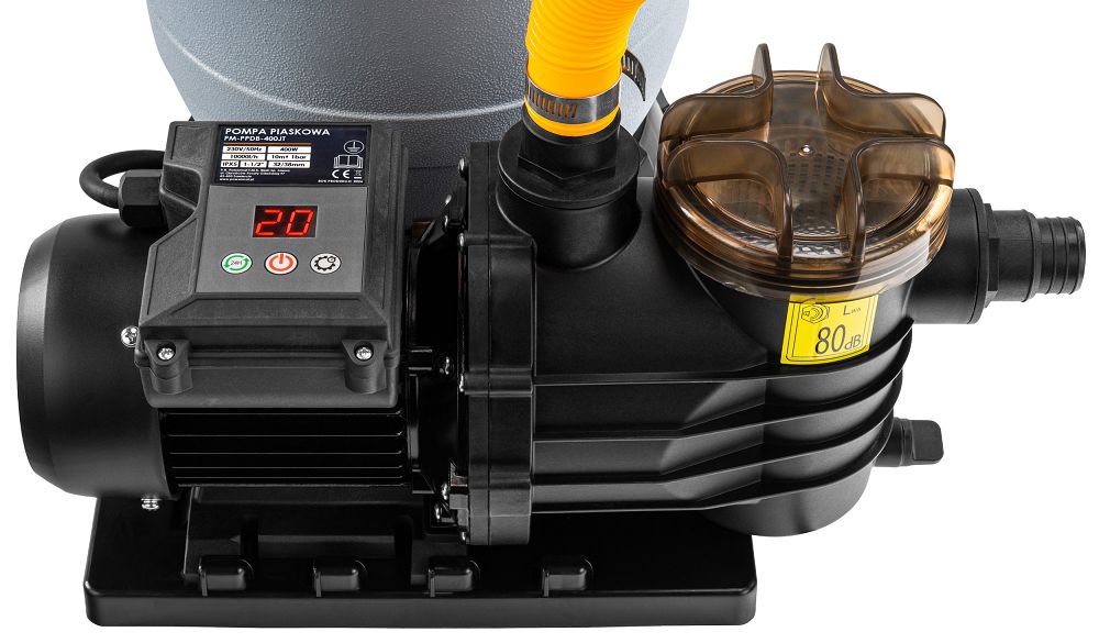 Pompa de nisip pentru piscine PM-PPDB-400JT, afisaj LCD, 10000 l / h, 400 W, Powermat PM1482