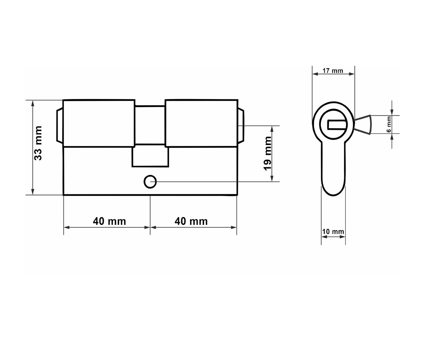 Butuc aluminiu Brass, 40 / 40 cm, Tvardy T01315