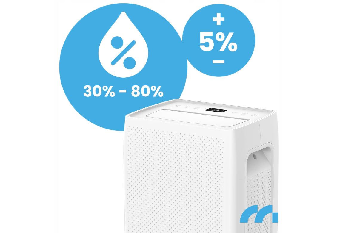 Dezumidificator cu functie de purificare a aerului DH-20330A, 20 l / 24 h, functie Wi-Fi, MalTec 111784