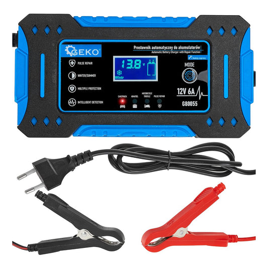 Starter auto multifunctional cu functie de reparare, 12 V, 6 A, Geko G80055