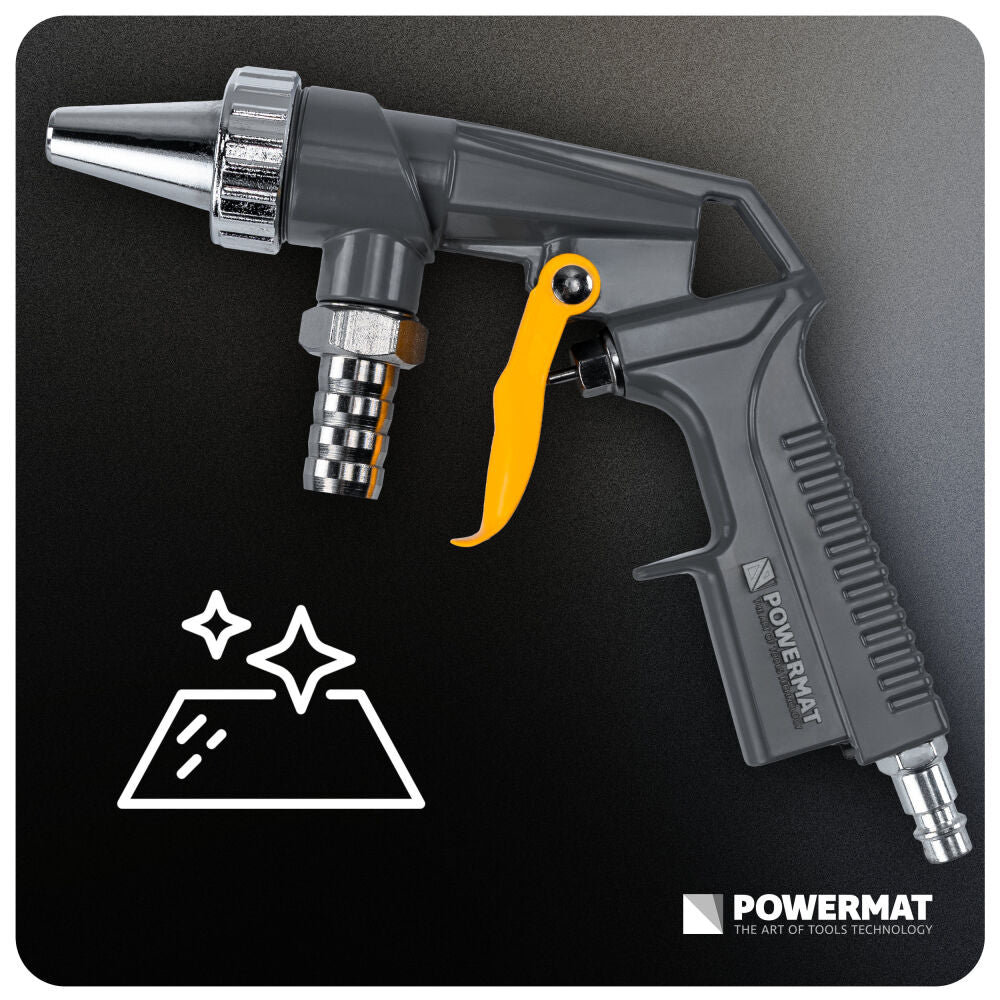 Pistol de sablare cu furtun PM-PDPI-2T, 1 m, Powermat PM1552