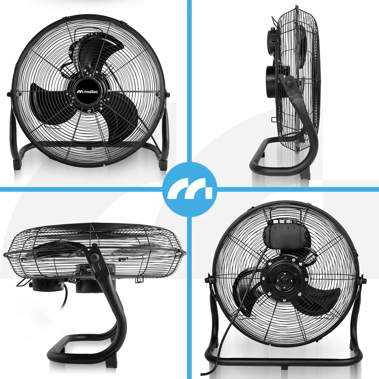 Ventilator de podea W-OC150WT BL, 45 cm, 80 W, MalTec 113256