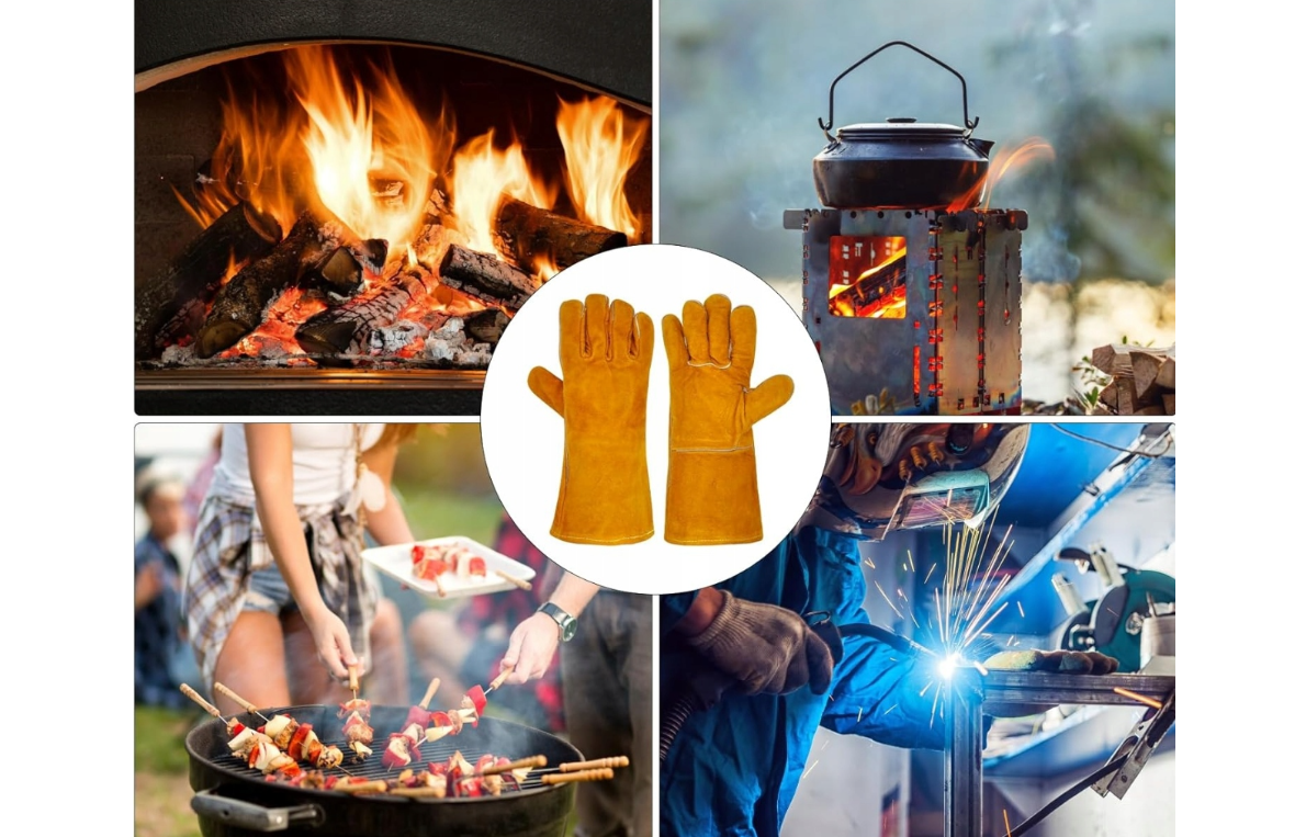 Manusi pentru gratar rezistente la caldura, 35 cm, marimea 10, Harder HD1781