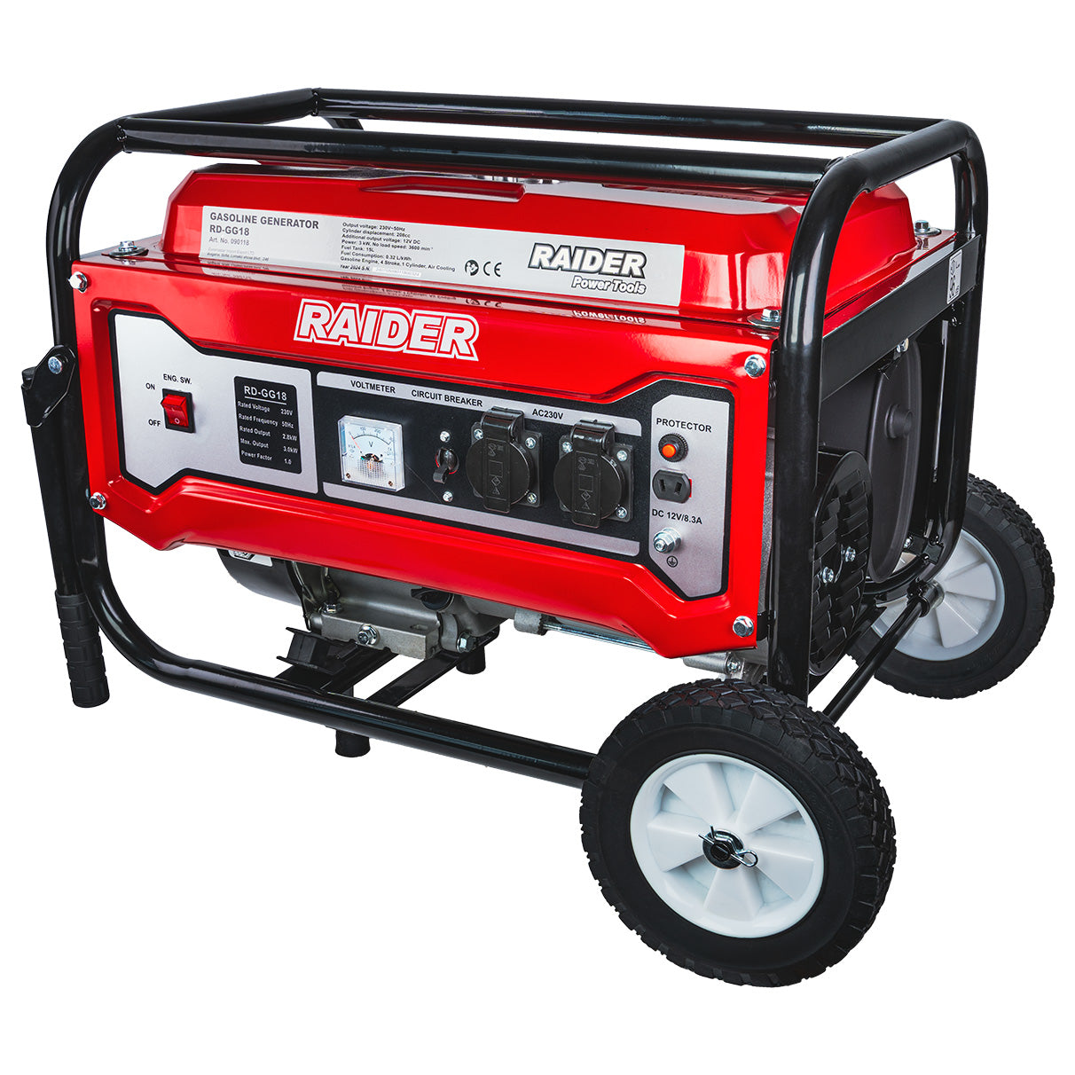 Generator pe benzina RD-GG18, 3 kW, Raider 090118