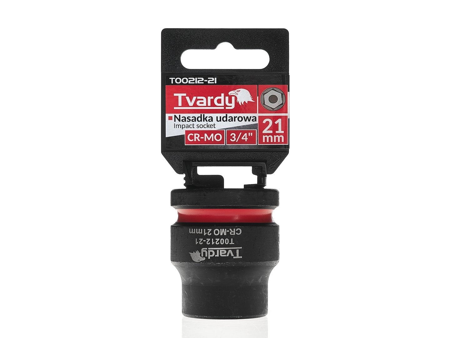 Cheie tubulara de impact in 6 puncte, 3 / 4", 21 mm, Tvardy T00212-21