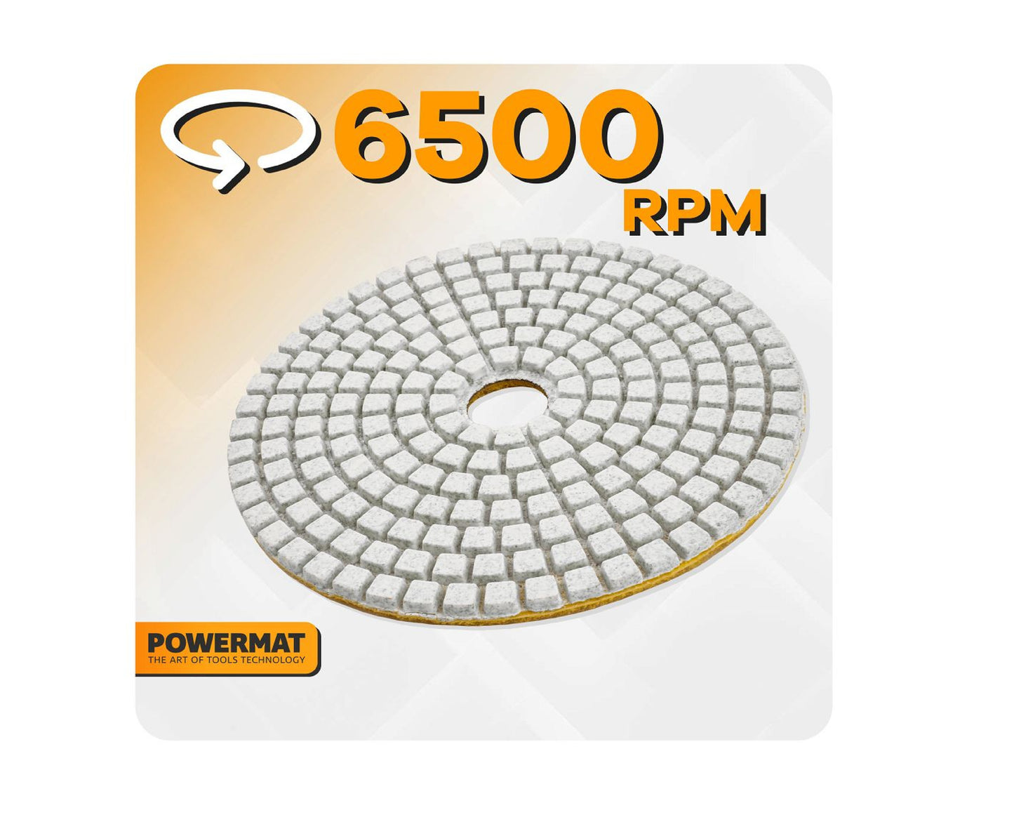 Disc diamantat pentru slefuire beton PM-DTS-1051T, 105 mm, P150, Powermat PM1583