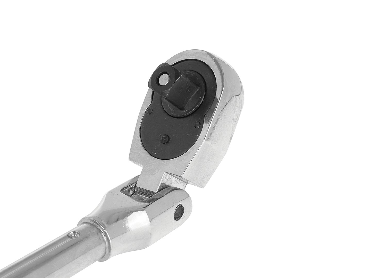 Cheie cu clichet cu cap flexibil si maner telescopic, 1 / 2", 370-510 mm, 72 T, Cr-V, Geko G10127