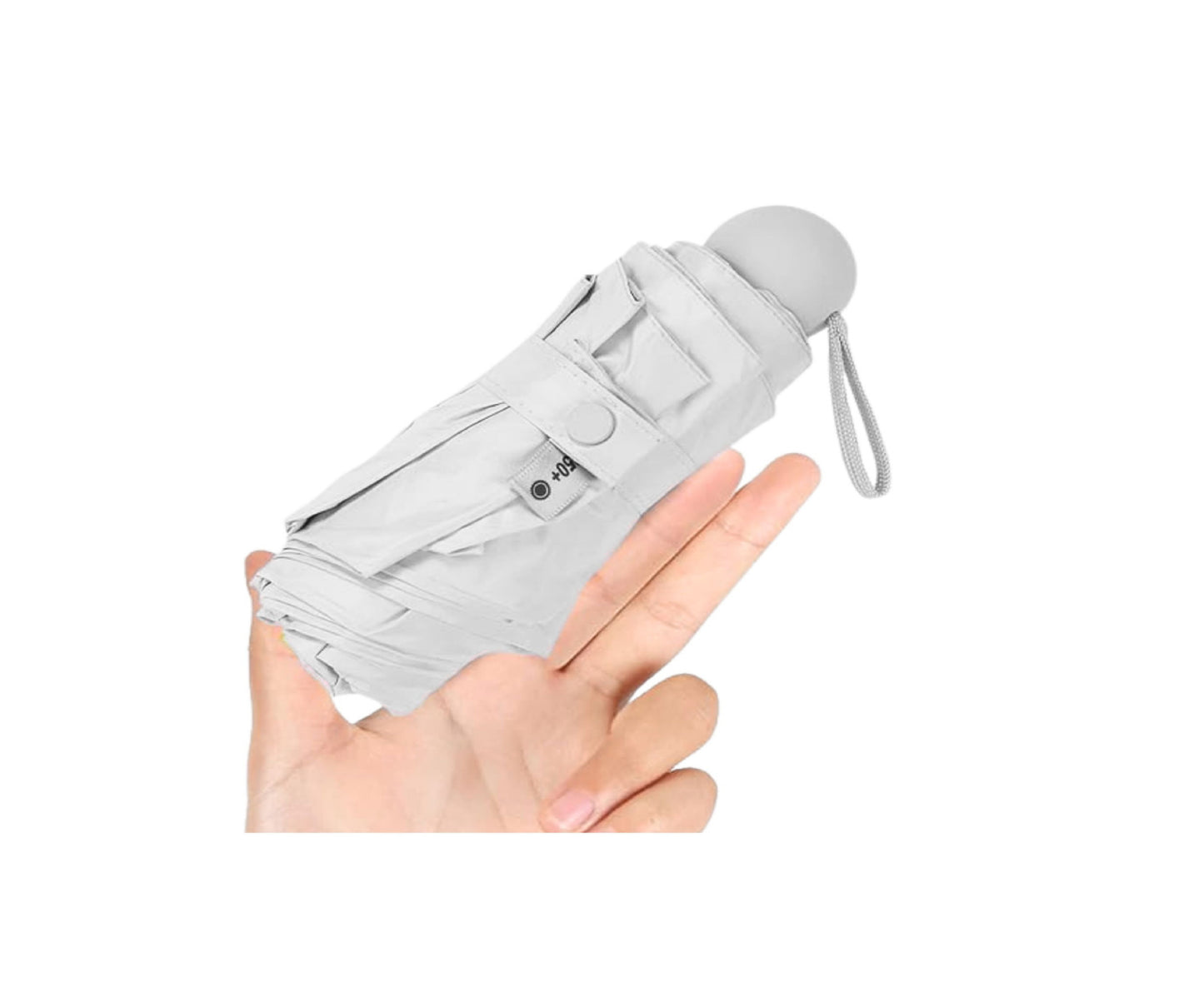 Umbrela pliabila cu protectie UV UPF50+, 90 cm, husa gri, Lean 27700