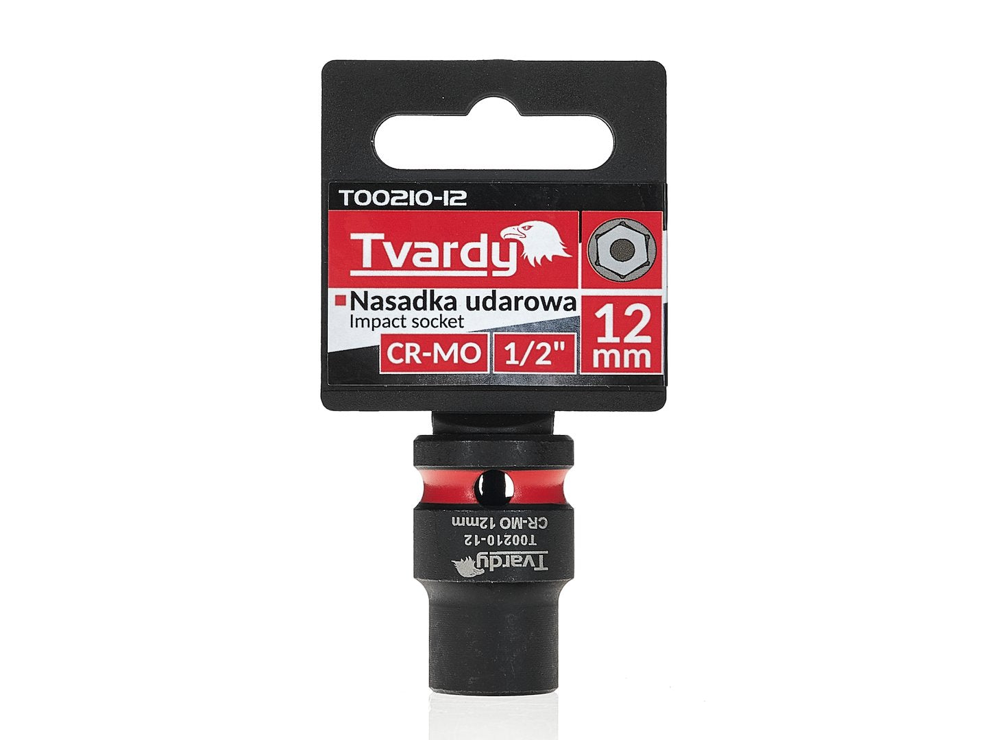 Cheie tubulara de impact cu 6 puncte 1 / 2", 12 mm, Tvardy T00210-12
