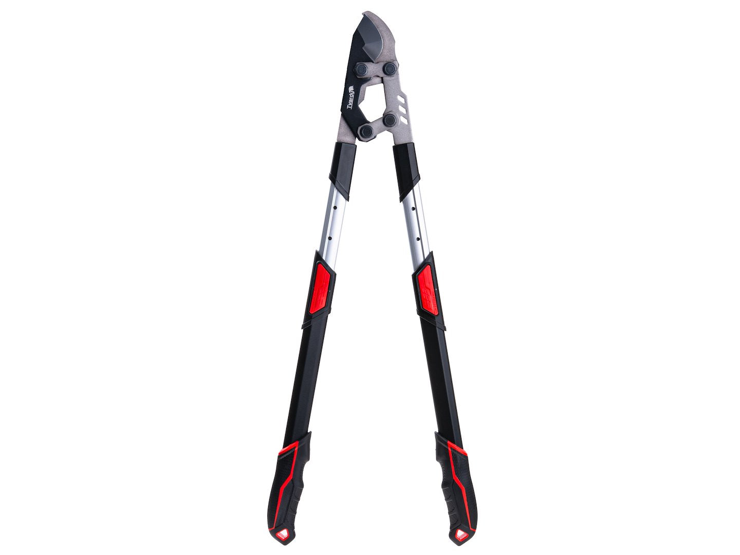 Foarfeca telescopica de gradina cu lama transversala si angrenaj, 730 - 970 mm, 65 Mn, PTFE, Tvardy T07425