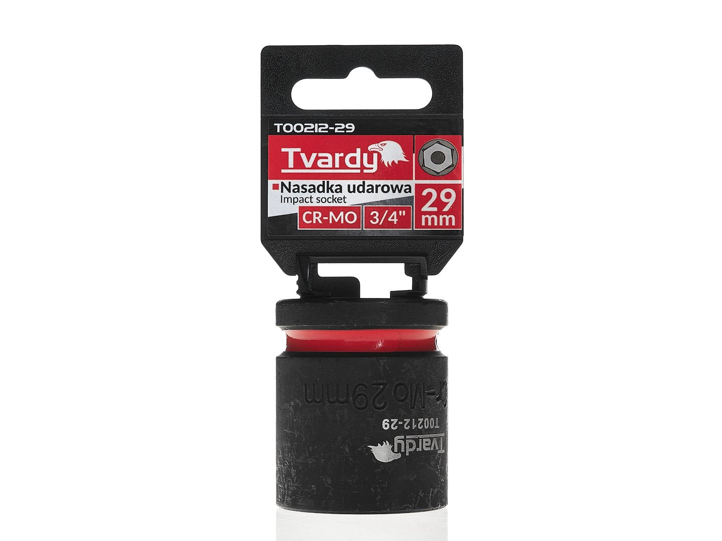 Cheie tubulara de impact in 6 puncte 3 / 4", 29 mm, Cr-Mo, Tvardy T00212-29