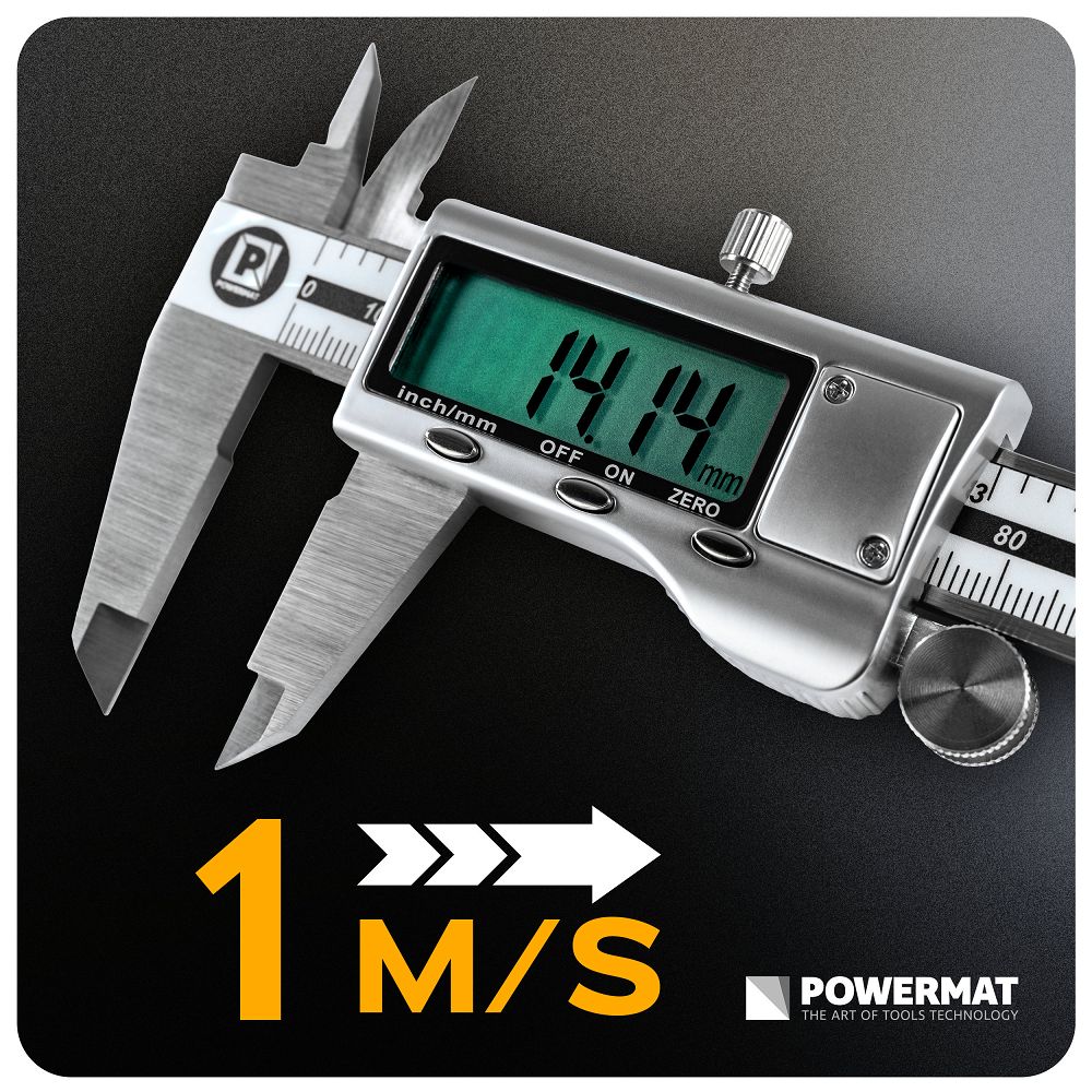 Subler electronic cu afisaj LCD PM-SUW-150ETN, 0-150 mm, Powermat PM1474